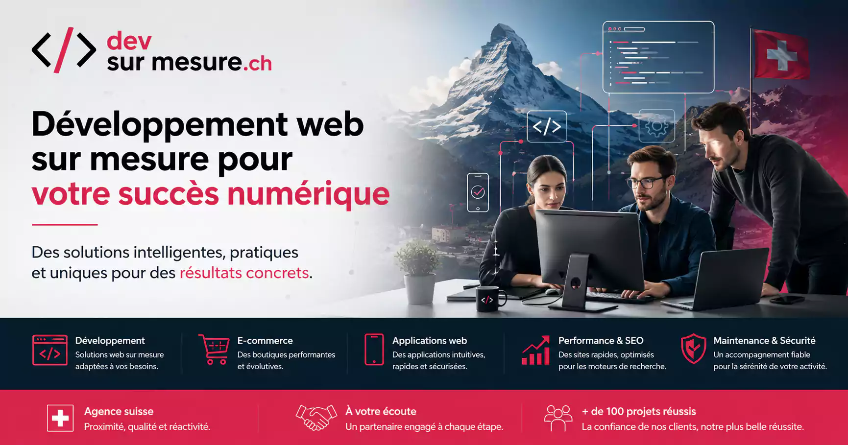 Agence de développement web en Suisse | Dev Sur Mesure